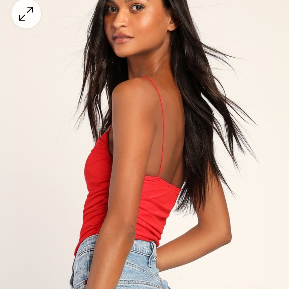 Lulu’s Romantic Ruched Mesh Bodysuit - Picture 9 of 10